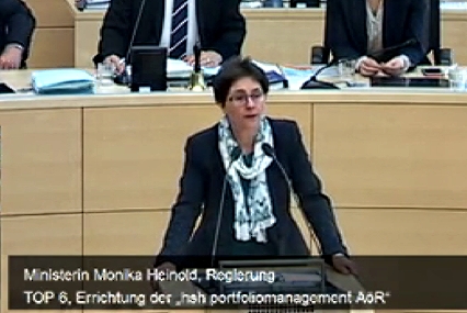 Finanzsenatorin Monika Heinold in der Debatte um die HSH Nordbank